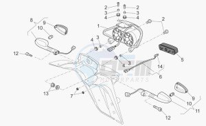 Breva V 1100 IE IE drawing Taillight