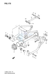 VL800C INTRUDER EU drawing REAR SWINGINGARM