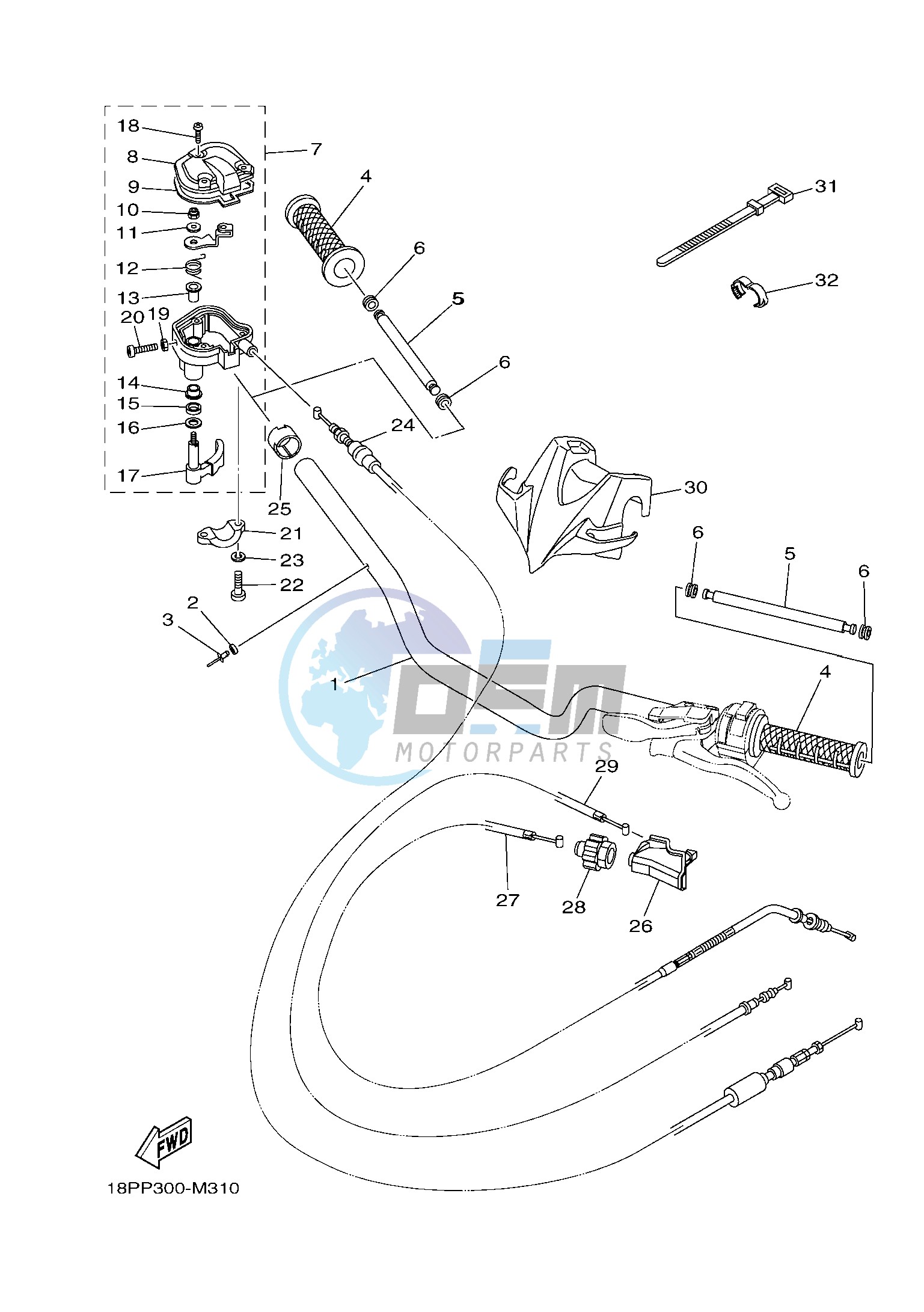 STEERING HANDLE & CABLE