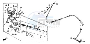 CBX750P2 drawing CLUTCH MASTER CYLINDER