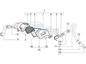 LXV 50 2T CH drawing Secondary air box