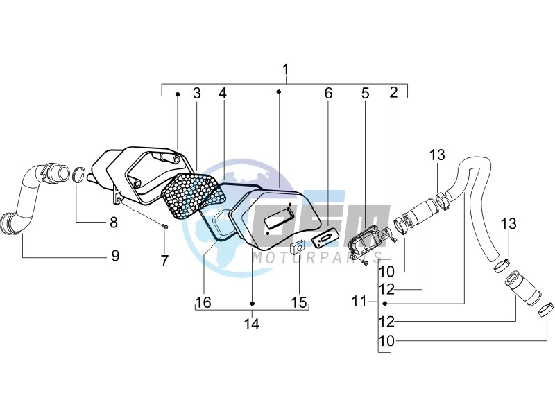 Secondary air box