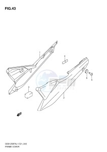 GSX1250FA (E21) drawing FRAME COVER