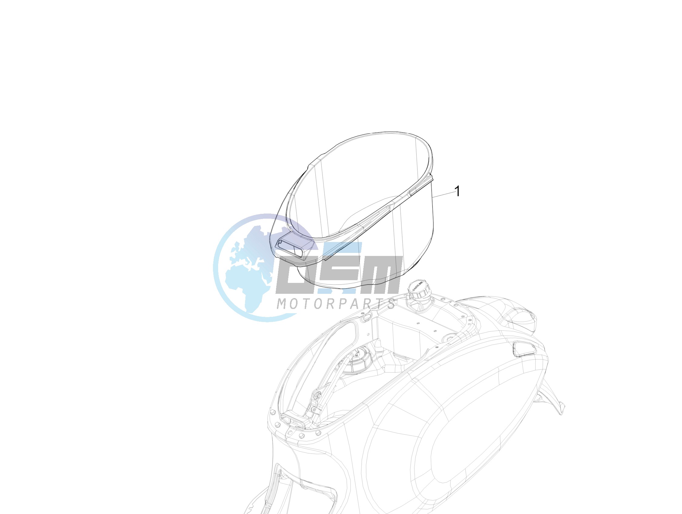 Helmet housing - Undersaddle