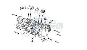 SENDA SM X TREM - 50 CC X TREM EU2 drawing CRANKCASE - COVER