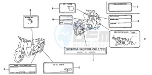 C70CW drawing CAUTION LABEL