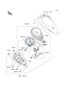 VN 900 C [VULCAN 900 CUSTOM] (7F-9FA) C8F drawing METER-- S- -