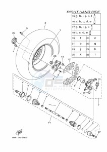 YFM700FWAD GRIZZLY 700 EPS (BLTU) drawing FRONT WHEEL 2