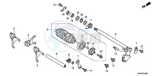 CBR1000RRE Fireblade 2ED drawing GEARSHIFT DRUM