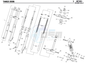 TANGO 125 drawing SUSPENSION