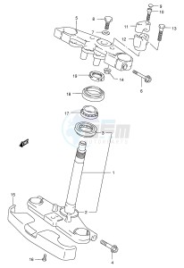 GZ250 (E1) drawing STEERING STEM