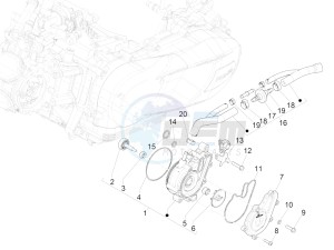 SUPER GTS 125 4T 3V IGET ABS E3 (APAC) drawing Cooler pump