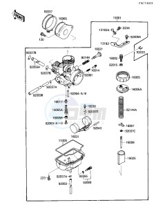 KLF 110 A [MOJAVE 110] (A1-A2) [MOJAVE 110] drawing CARBURETOR