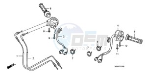 CBF1000SA France - (F / ABS CMF) drawing SWITCH/CABLE