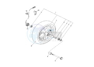 YP R X-MAX 125 drawing FRONT WHEEL