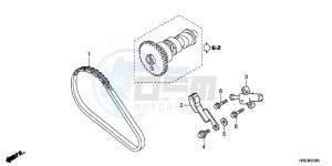 TRX500FPMD TRX500FPM Australia - (U) drawing CAM CHAIN/TENSIONER