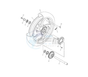 V-MAX 1700 drawing FRONT WHEEL