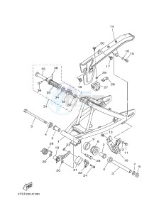 DT175 (3TSW) drawing REAR ARM