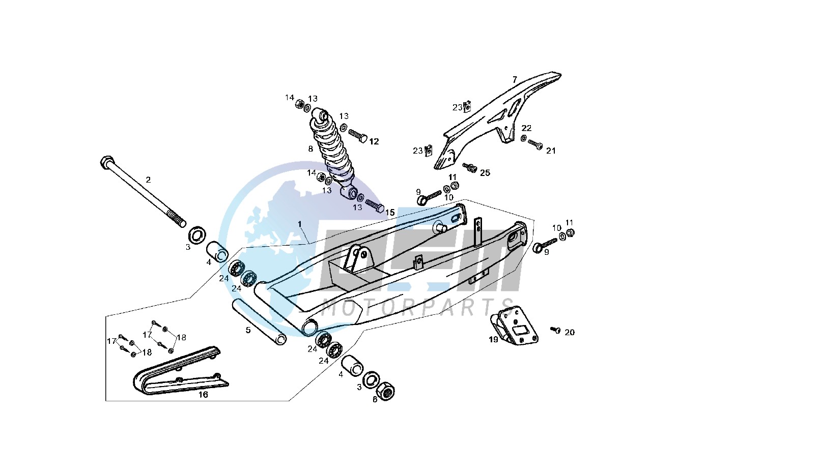 REAR SWING ARM MY06