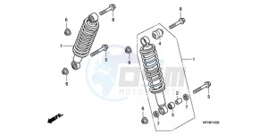 TRX420FPAA Australia - (U / PS) drawing FRONT CUSHION