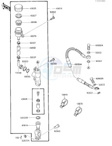 KX 250 F [KX250] (F1) [KX250] drawing REAR MASTER CYLINDER