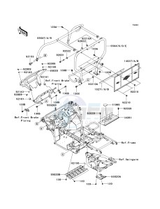 KAF 400 B [MULE 600] (B6F-B9F) B8F drawing GUARDS_CAB FRAME