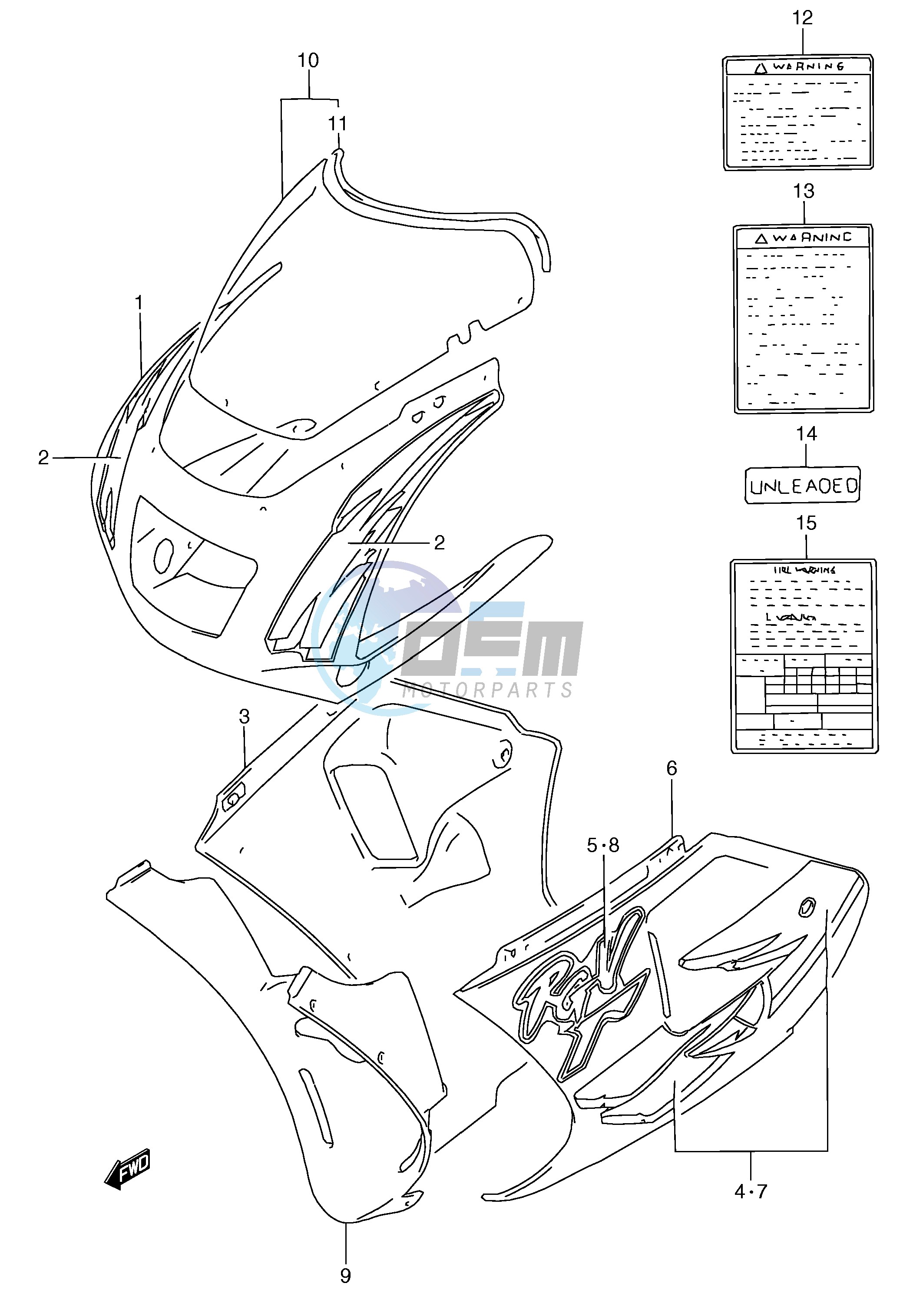 COWLING  BODY (MODEL P 33J)