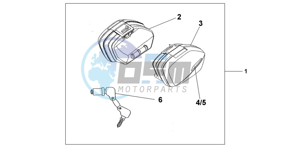 NARROW PANNIER SET