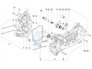 VXL 125 4T 3V drawing Crankcase