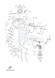 MT-125 MTN125-A (B6G3) drawing FUEL TANK