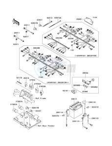 KVF 650 A [PRAIRIE 650 4X4] (A1) [PRAIRIE 650 4X4] drawing CHASSIS ELECTRICAL EQUIPMENT