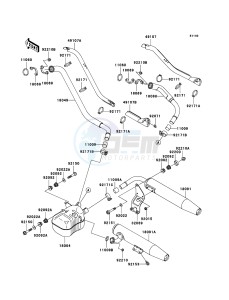 VN1600 CLASSIC VN1600A6F GB XX (EU ME A(FRICA) drawing Muffler(s)