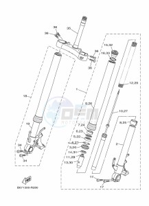 MT-10 MTN1000 (B67J) drawing FRONT FORK