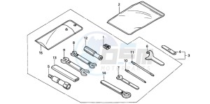 CB750F2 SEVEN FIFTY drawing TOOLS