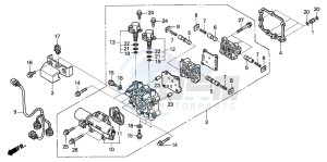 TRX650FA drawing MAIN VALVE BODY