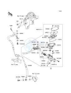 ZG 1400 A [CONCOURS 14 ABS] (8F-9F) A8F drawing CLUTCH MASTER CYLINDER