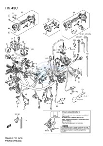 AN650 (E2) Burgman drawing WIRING HARNESS (AN650AK9 AL0 E51)