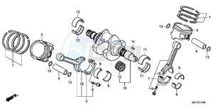 XL1000VB drawing CRANKSHAFT/PISTON