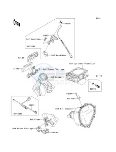 KX 450 E (KX450F MONSTER ENERGY) (E9FA) E9F drawing FUEL INJECTION