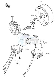 KZ 440 D [LTD BELT] (D2-D5) [LTD BELT] drawing GENERATOR_REGULATOR -- 81-83 D2_D3_D4_D5- -