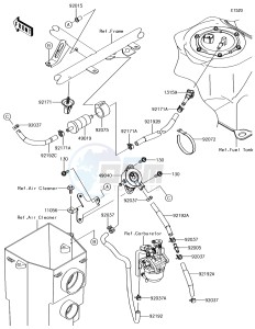 MULE SX 4x4 KAF400HJF EU drawing Fuel Pump