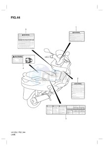 UH125 BURGMAN EU drawing LABEL