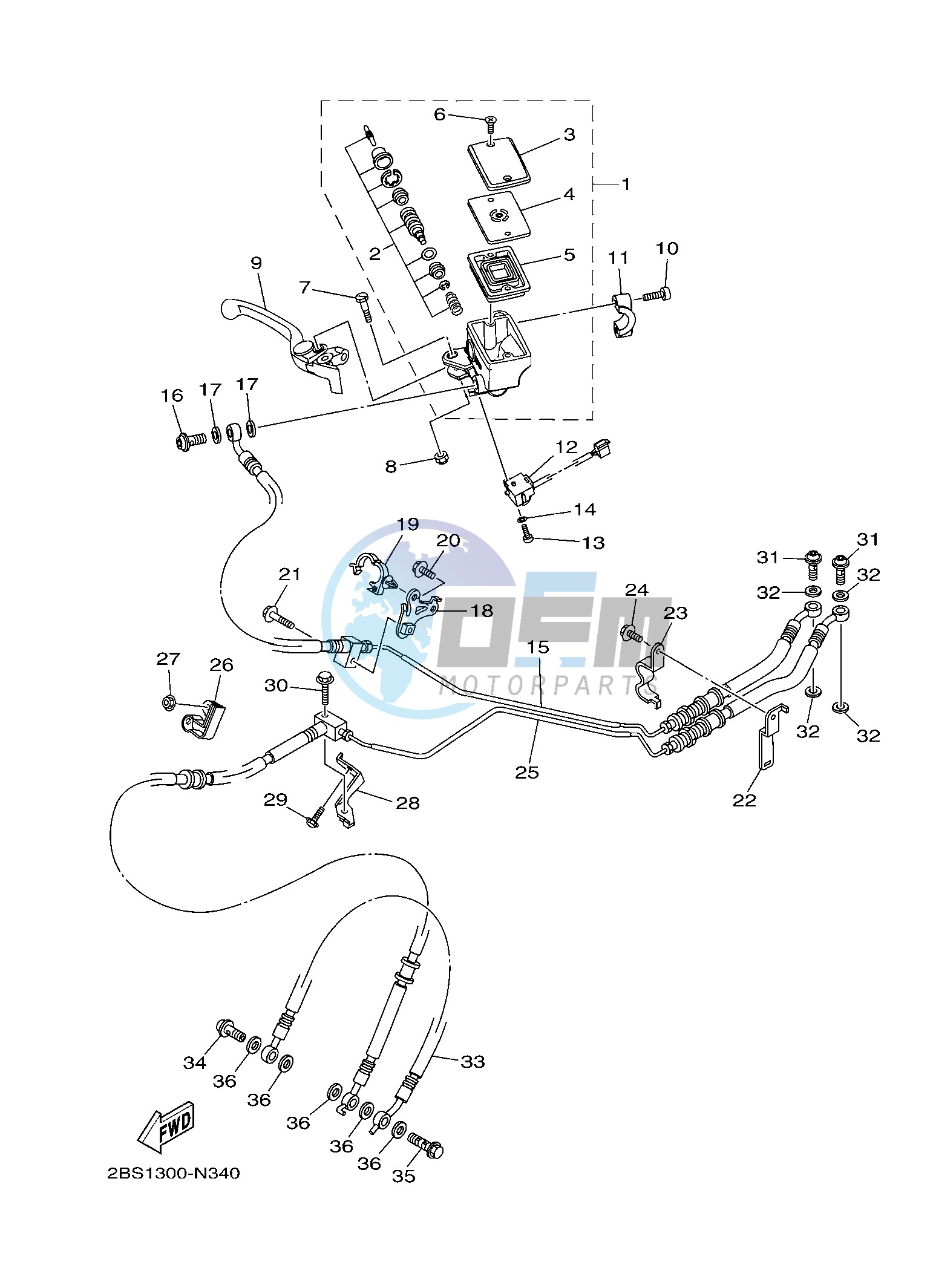 FRONT MASTER CYLINDER