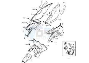 YQ AEROX 100 drawing REAR BODY MY00-01