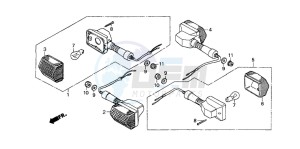 NX650 500 DOMINATOR drawing WINKER