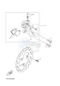 NS50N NITRO NAKED (1PL7 1PL7) drawing FRONT BRAKE CALIPER