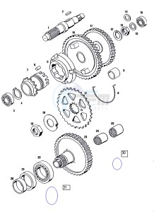 FUN_SPORT_R 50 drawing Countershaft-mainshaft