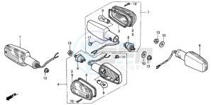 CB600F2 HORNET drawing WINKER (1)