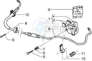 Runner 50 drawing Caliper (Vehicle with rear hub brake)