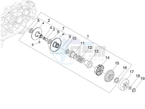 MP3 250 ie lt drawing Driven pulley